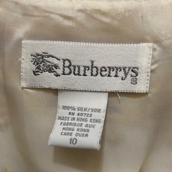 RARE Burberry Vintage Silk Vest  Incredibly Sun Celestial Print Sz 10 - Picture 5 of 16